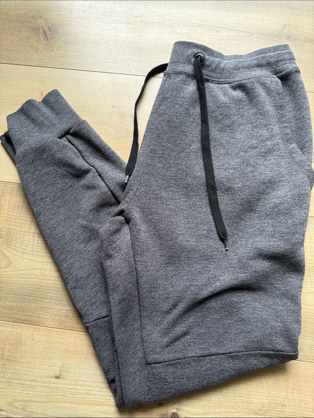 American Eagle Outfitters Gray Heather Drawstring Joggers